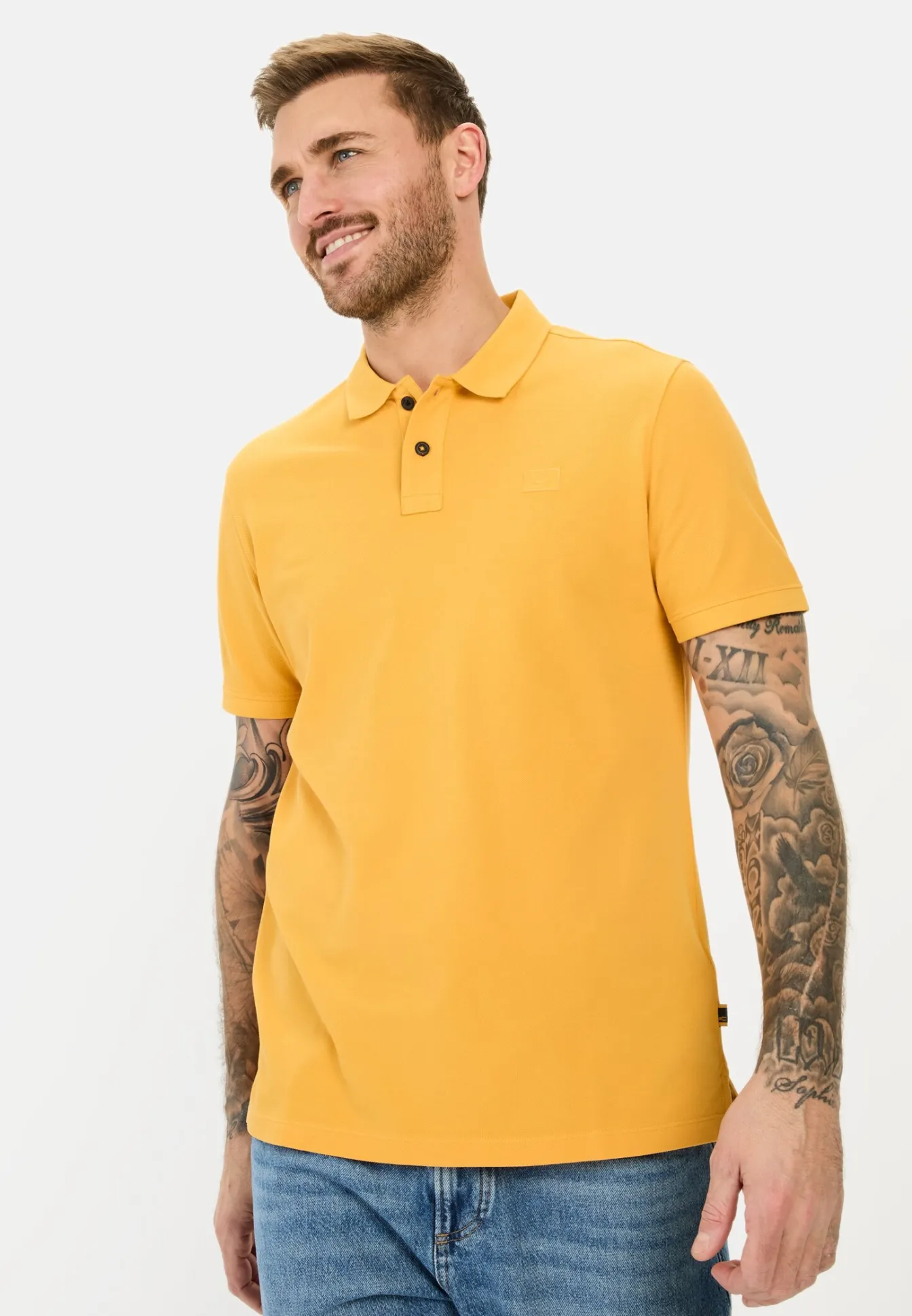 Herren Camel Active T-Shirts & Polos^Kurzarm Poloshirt aus Baumwolle