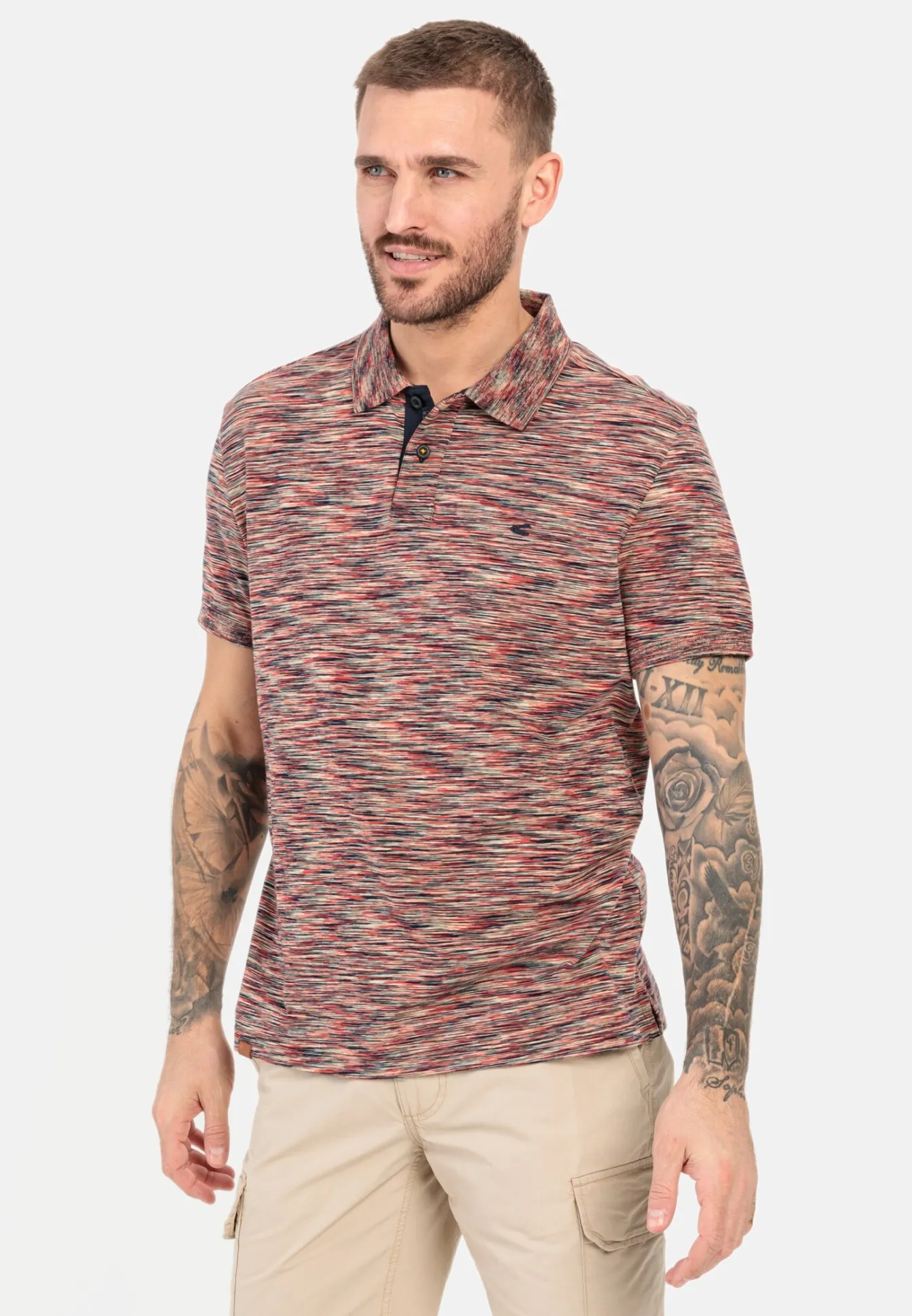 Herren Camel Active T-Shirts & Polos^Kurzarm Poloshirt aus Baumwolle