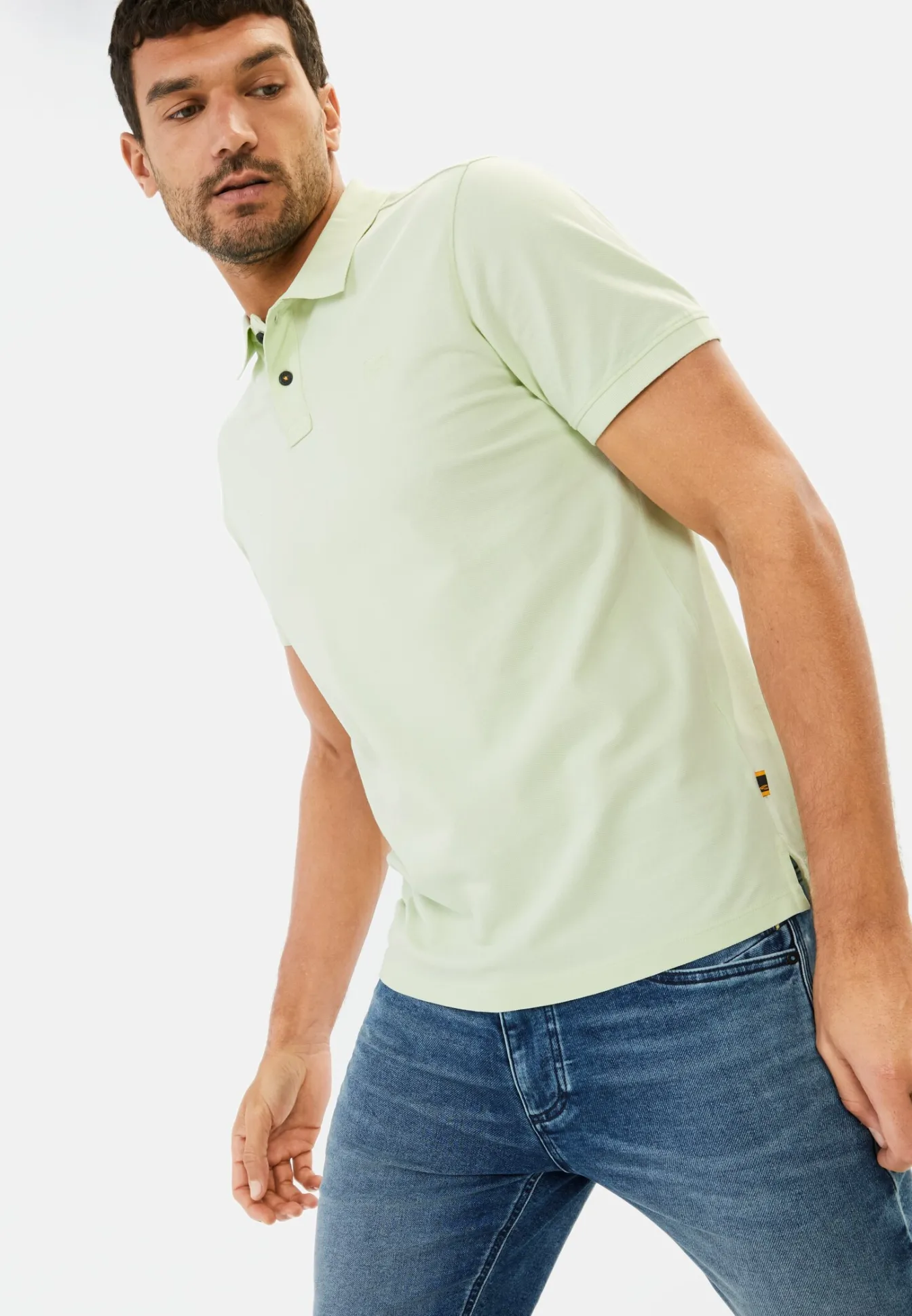 Herren Camel Active T-Shirts & Polos^Kurzarm Poloshirt aus Baumwolle