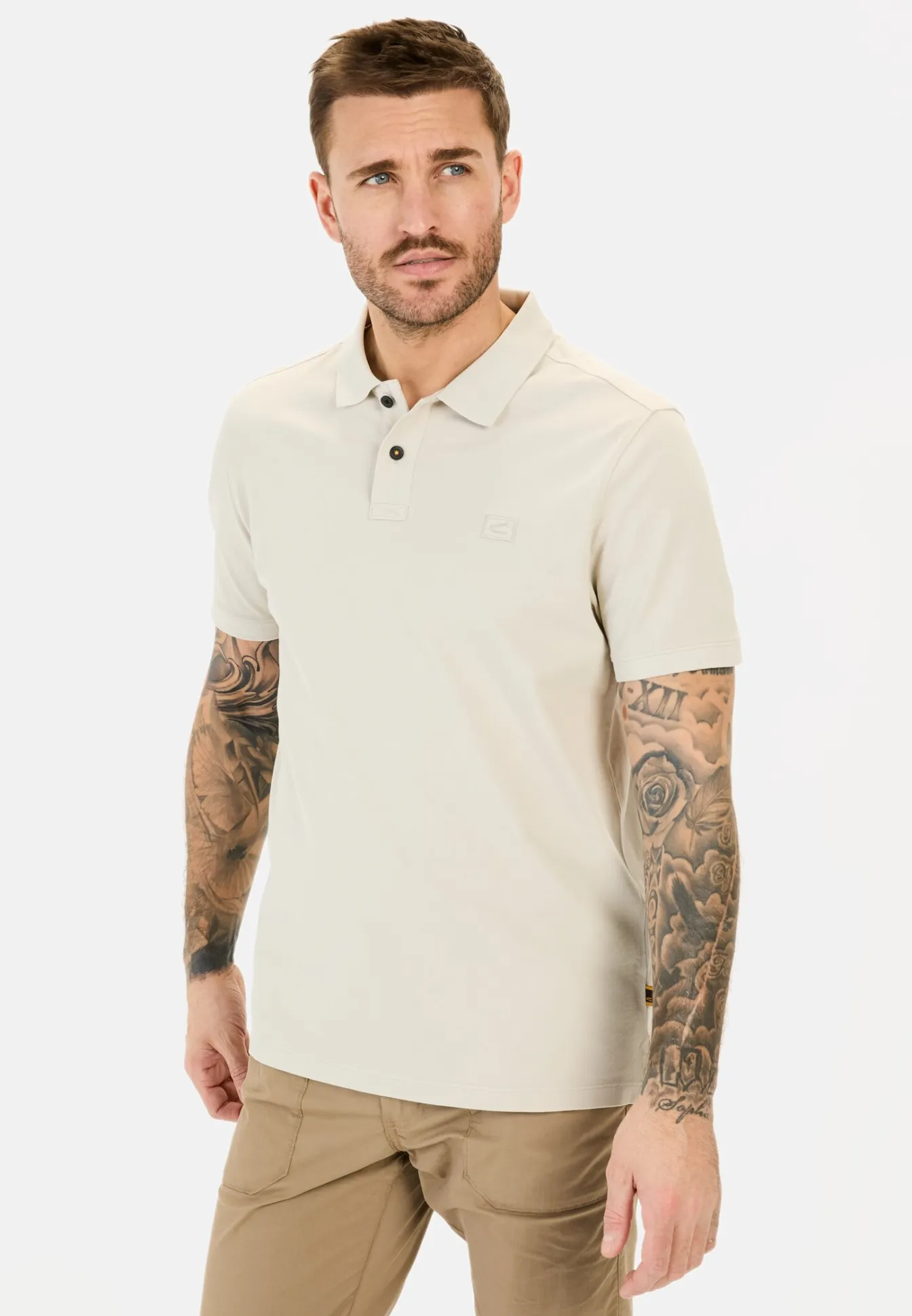 Herren Camel Active T-Shirts & Polos^Kurzarm Poloshirt aus Baumwolle