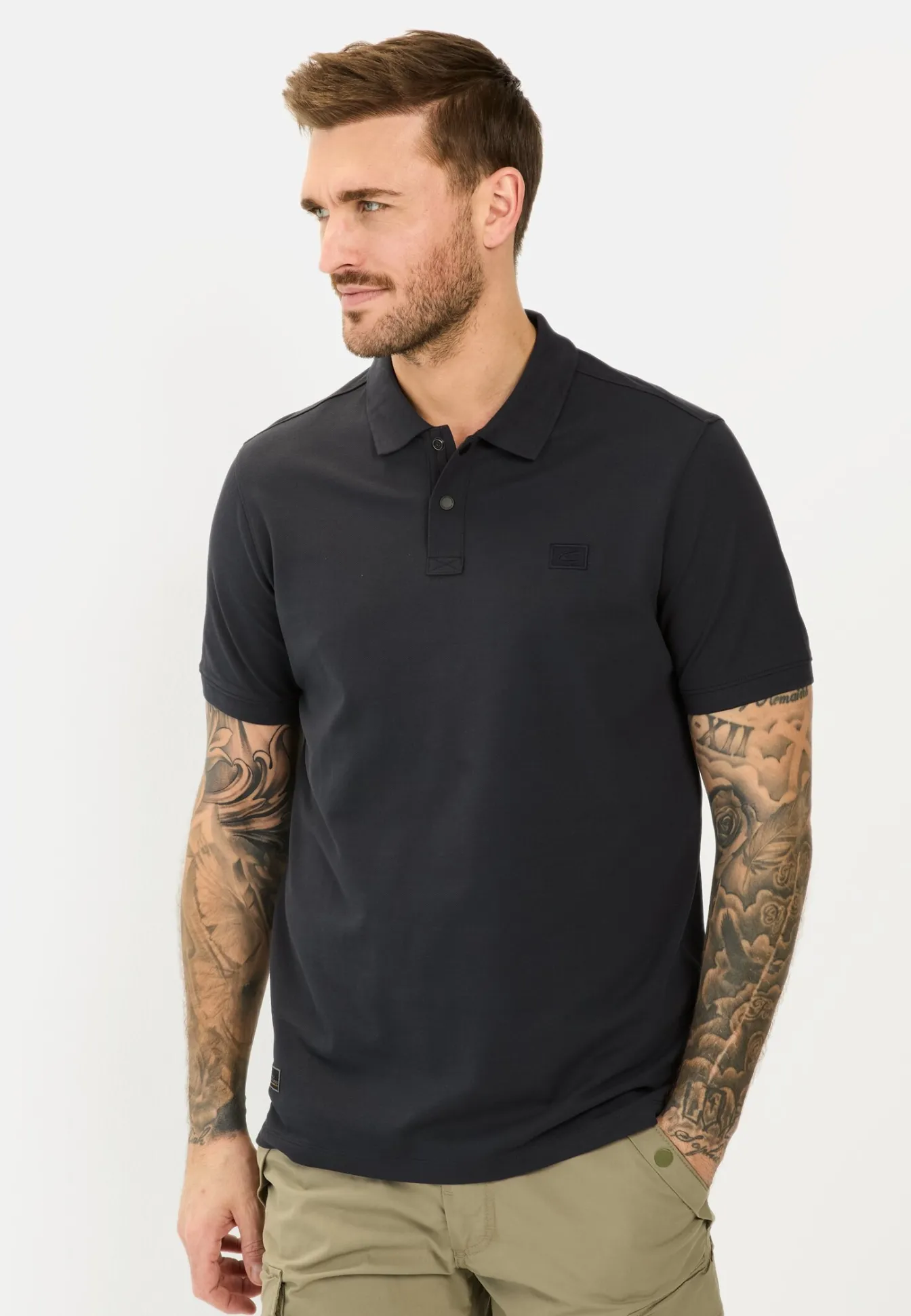 Herren Camel Active T-Shirts & Polos^Kurzarm Poloshirt aus einem Baumwollmix