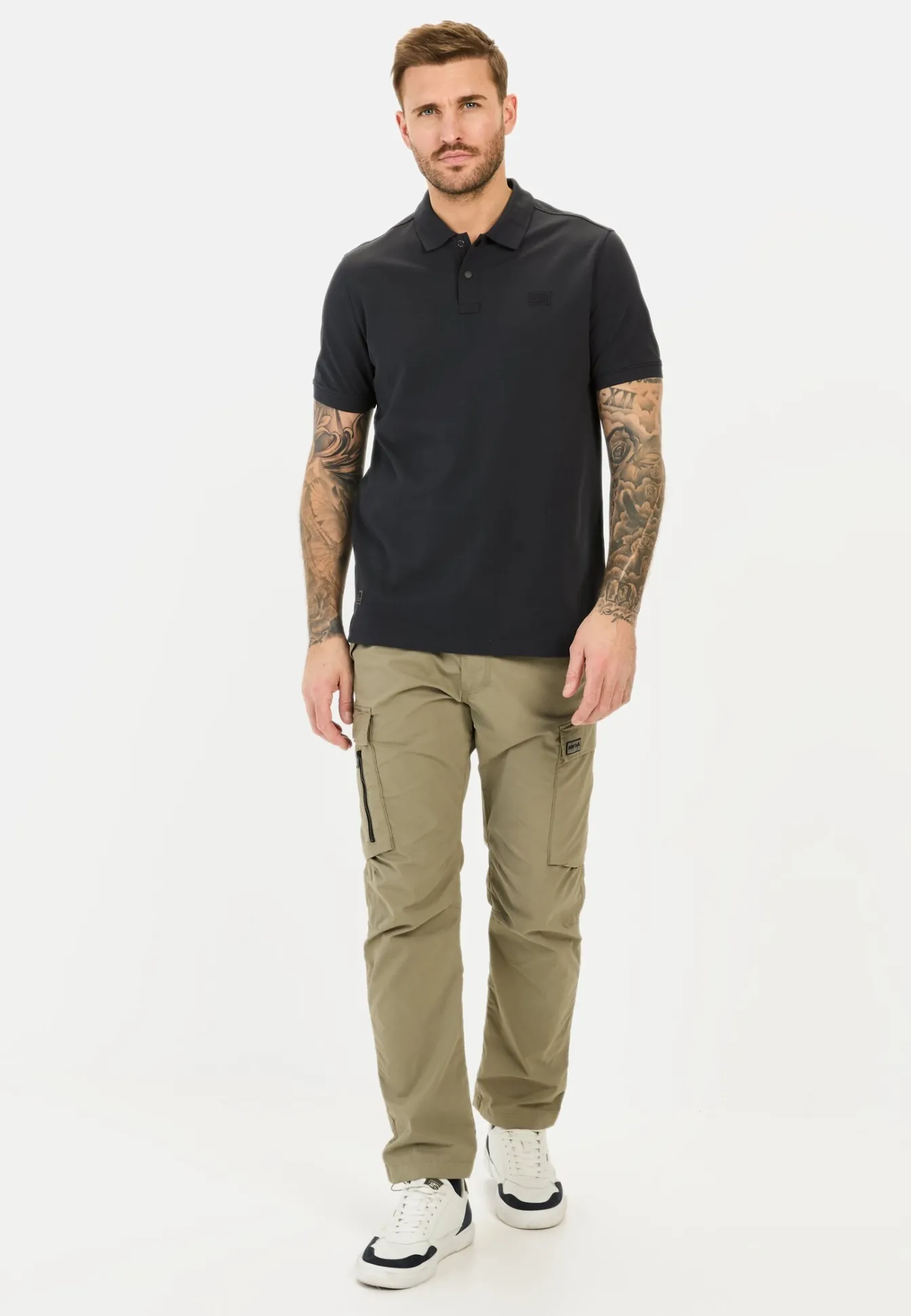 Herren Camel Active T-Shirts & Polos^Kurzarm Poloshirt aus einem Baumwollmix