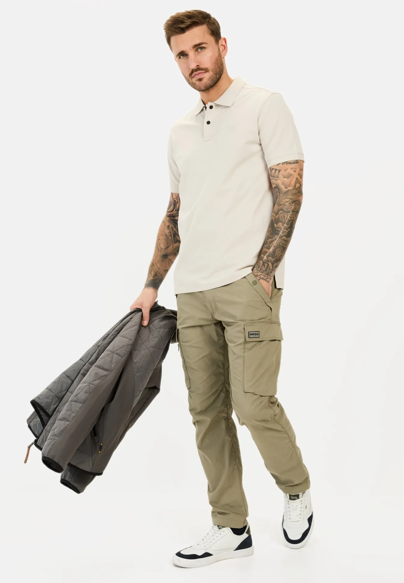 Herren Camel Active T-Shirts & Polos^Kurzarm Poloshirt aus einem Baumwollmix
