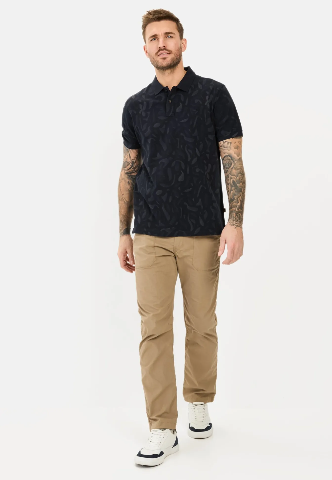 Herren Camel Active T-Shirts & Polos^Kurzarm Poloshirt aus reiner Baumwolle
