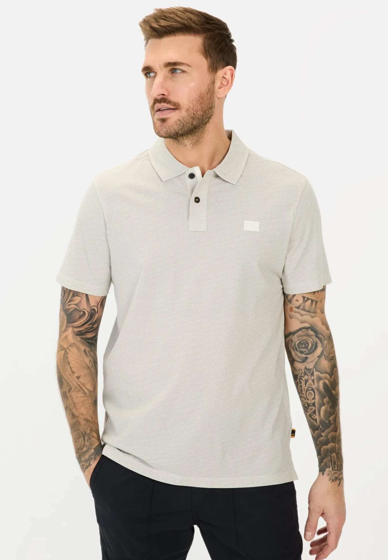 Herren Camel Active T-Shirts & Polos^Kurzarm Poloshirt aus reiner Baumwolle