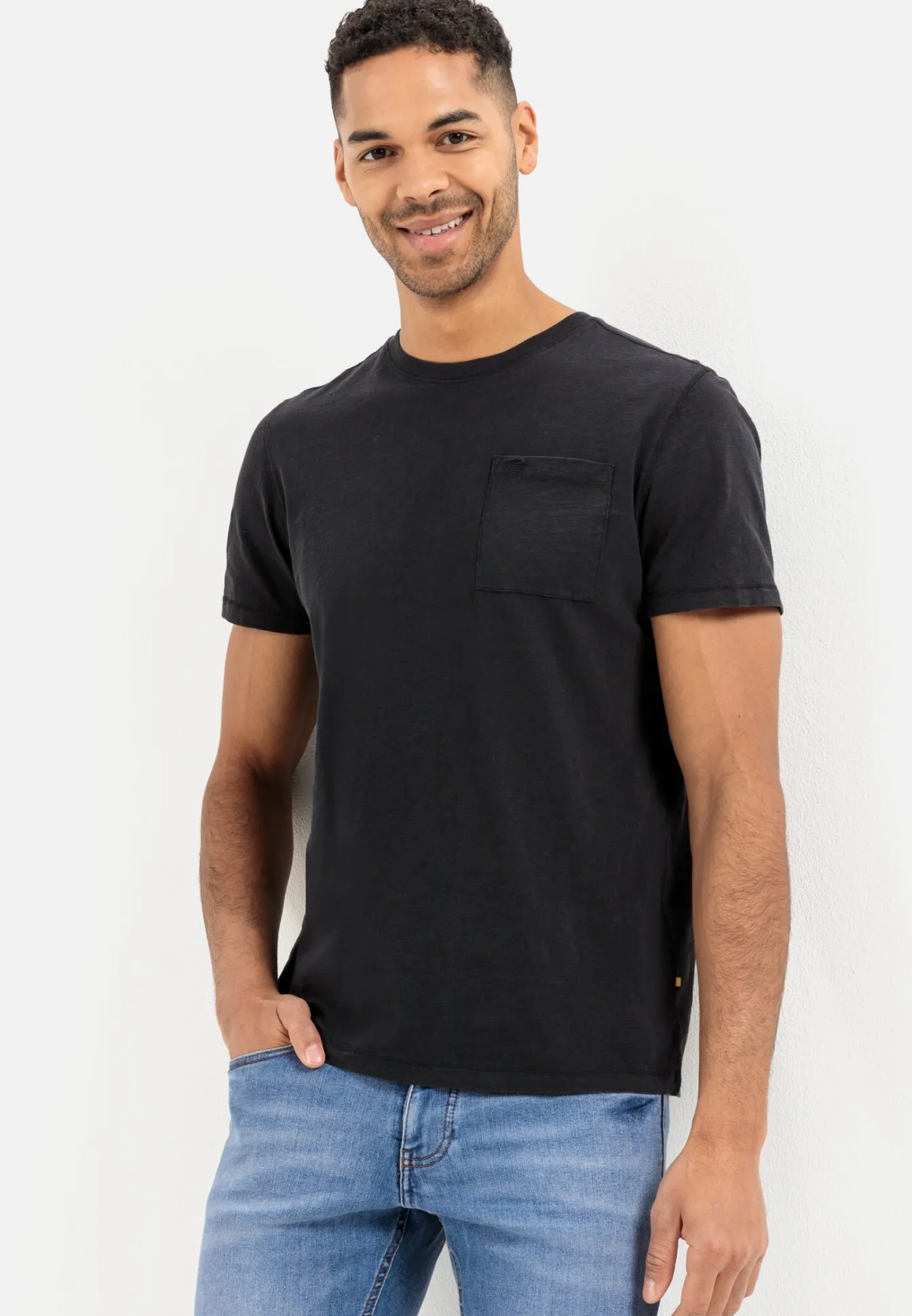 Herren Camel Active T-Shirts & Polos^Kurzarm T-Shirt aus Bio-Baumwolle