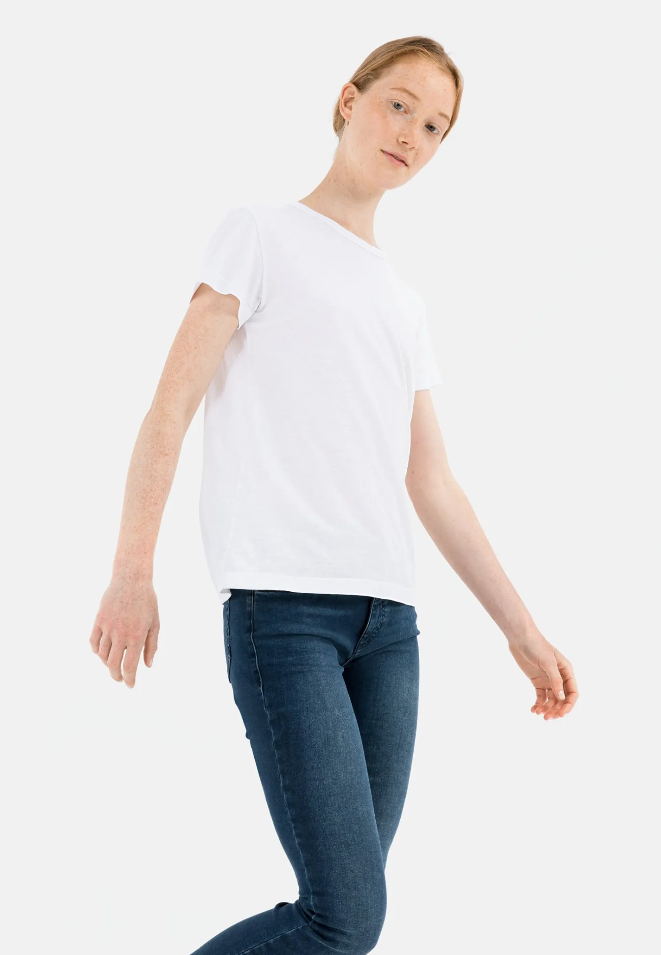Damen Camel Active T-Shirts & Polos^Kurzarm T-Shirt aus Organic Cotton