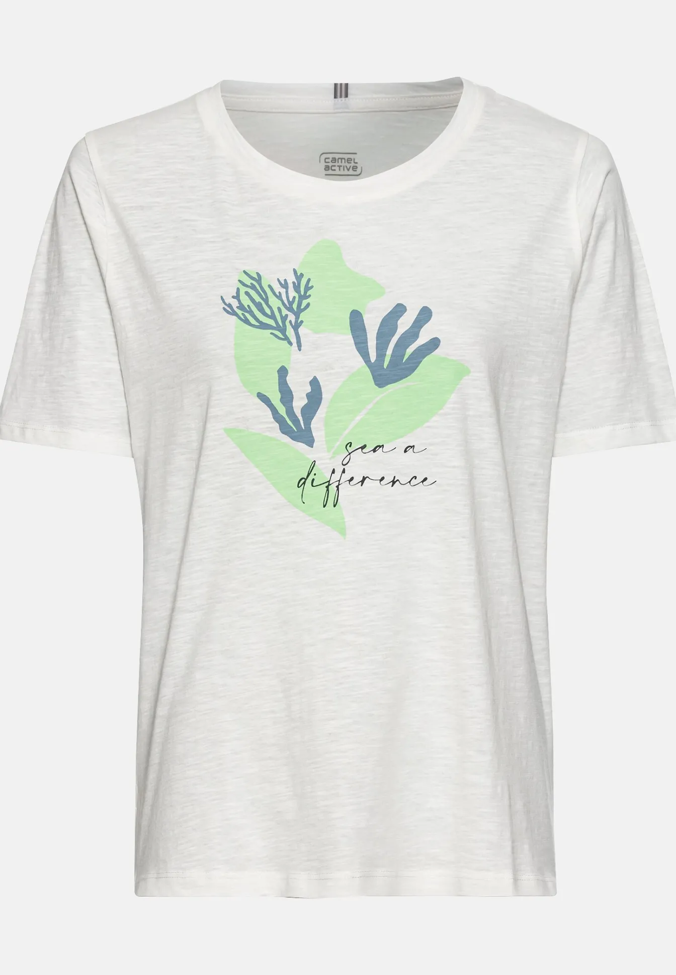Damen Camel Active T-Shirts & Polos^Kurzarm T-Shirt aus zertifiziertem Organic Cotton