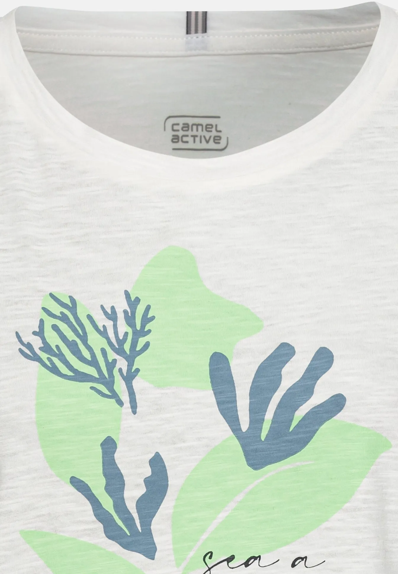 Damen Camel Active T-Shirts & Polos^Kurzarm T-Shirt aus zertifiziertem Organic Cotton