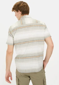 Herren Camel Active Hemden^Kurzarmhemd aus Baumwolle mit Karomuster