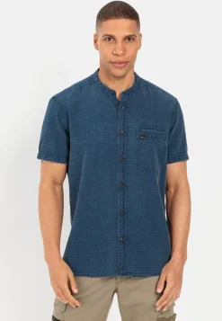 Herren Camel Active Hemden^Kurzarmhemd in Jeansoptik