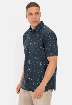 Herren Camel Active Hemden^Kurzarmhemd mit Allover-Print