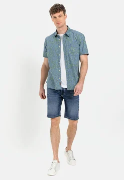 Herren Camel Active Hemden^Kurzarmhemd mit Allover-Print