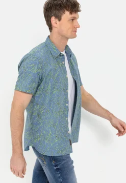 Herren Camel Active Hemden^Kurzarmhemd mit Allover-Print