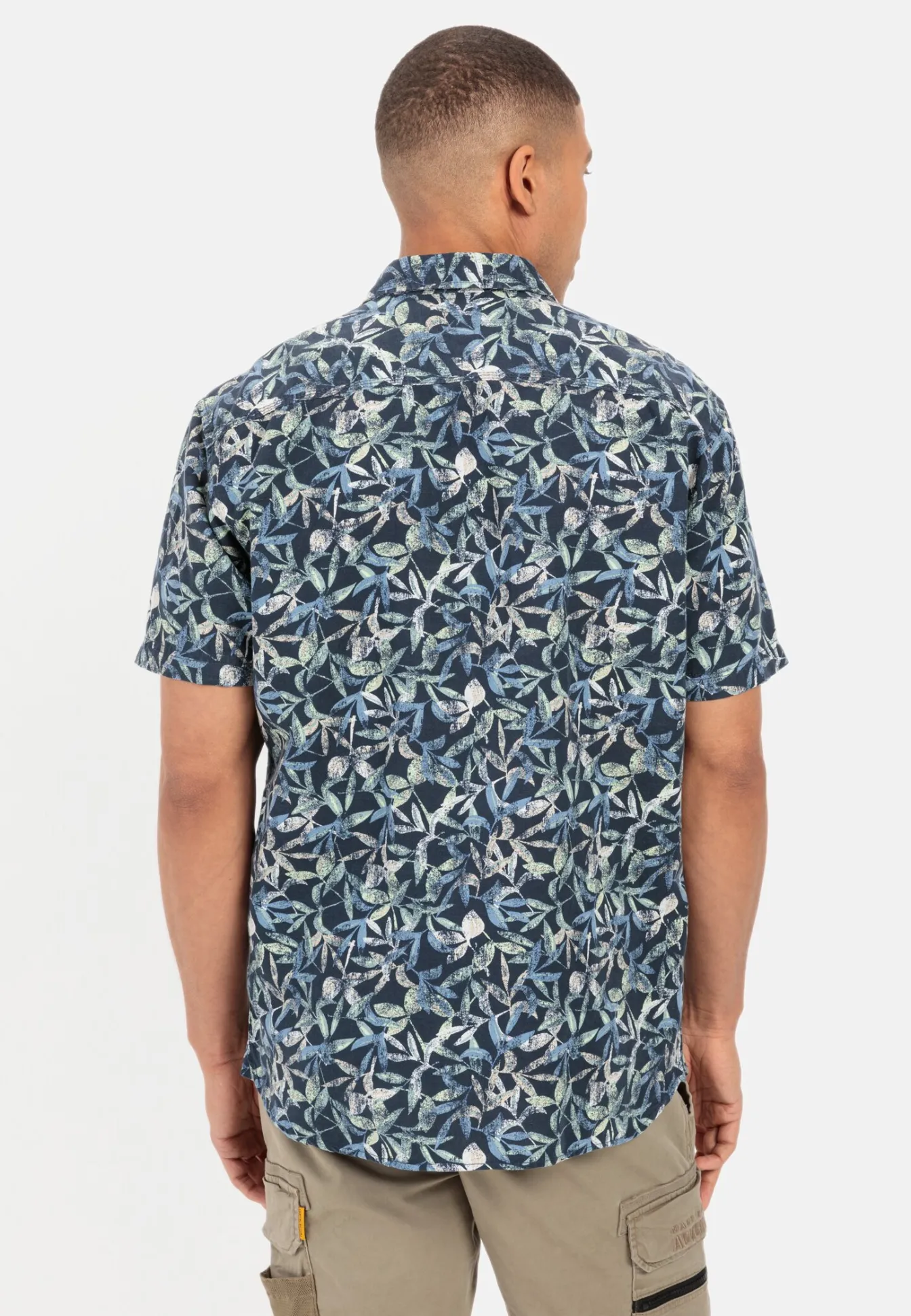 Herren Camel Active Hemden^Kurzarmhemd mit Allover-Print