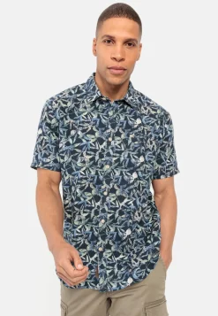 Herren Camel Active Hemden^Kurzarmhemd mit Allover-Print