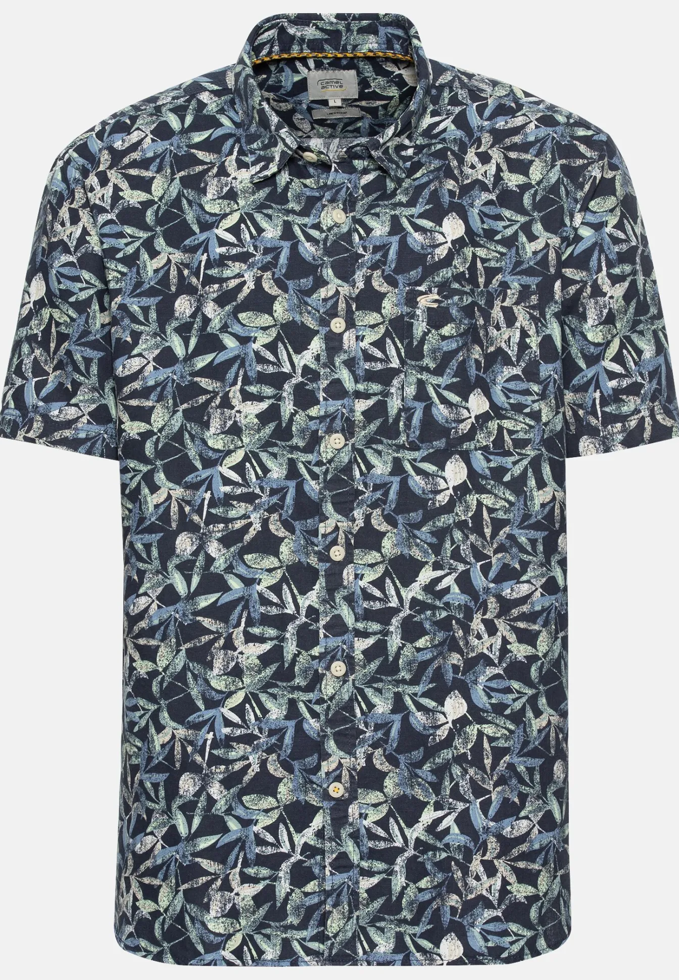 Herren Camel Active Hemden^Kurzarmhemd mit Allover-Print