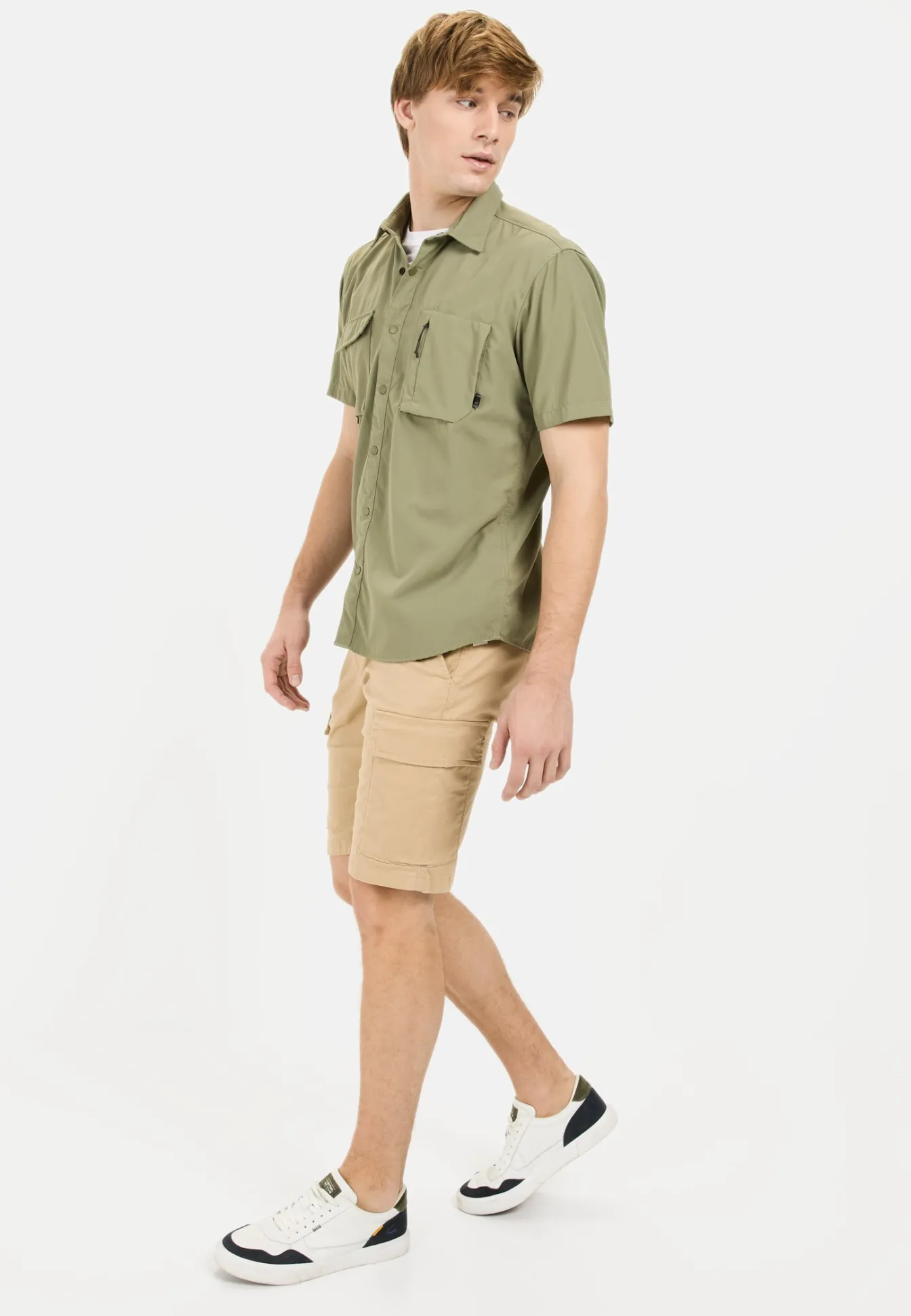 Herren Camel Active Hemden^Kurzarmhemd mit Cooling Effekt