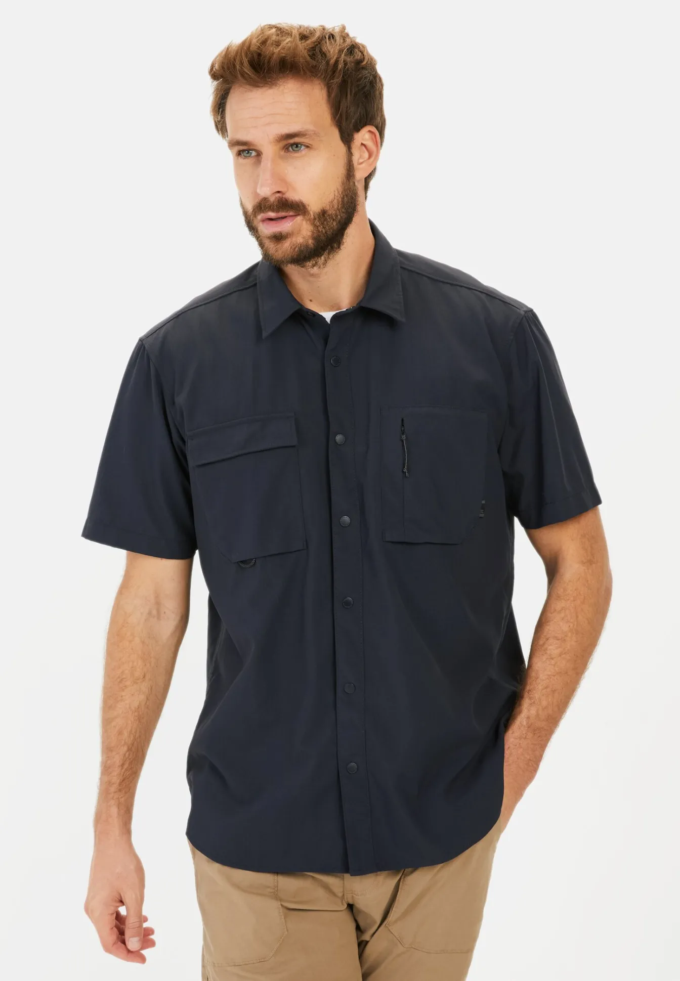 Herren Camel Active Hemden^Kurzarmhemd mit Cooling Effekt