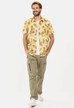 Herren Camel Active Hemden^Kurzarmhemd mit Strukturmuster