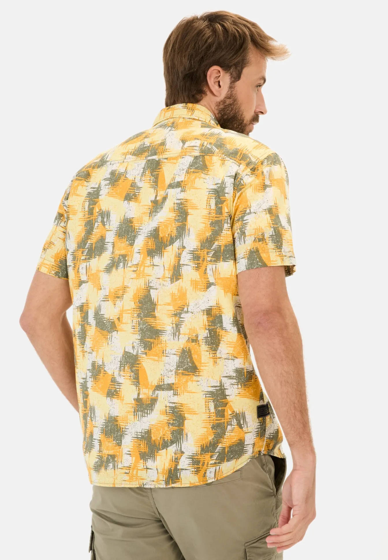 Herren Camel Active Hemden^Kurzarmhemd mit Strukturmuster