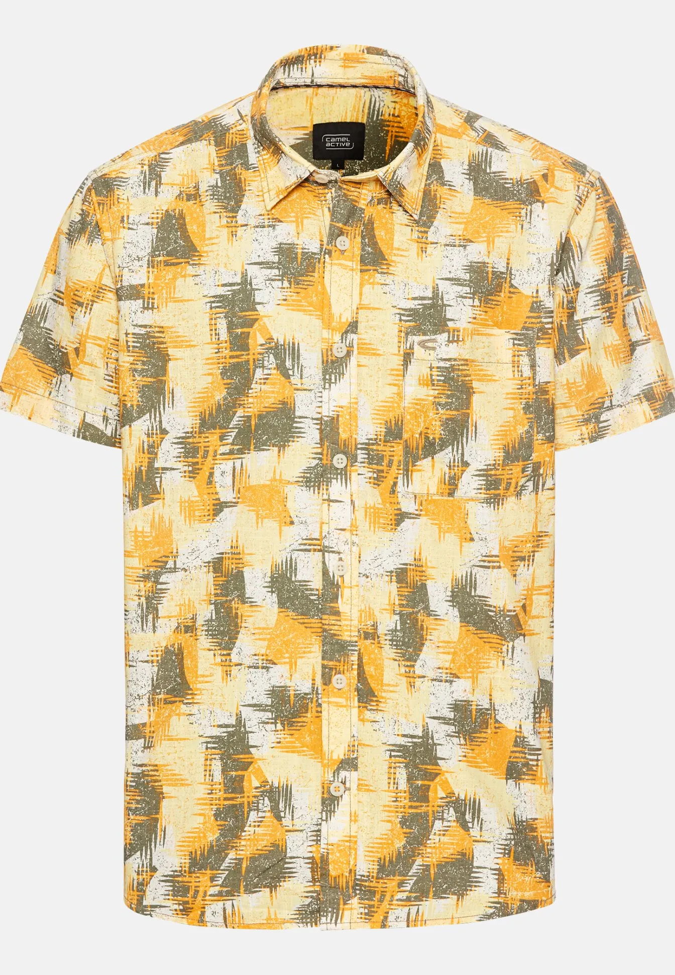 Herren Camel Active Hemden^Kurzarmhemd mit Strukturmuster