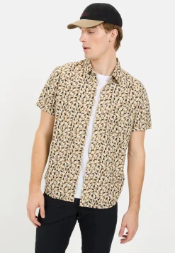 Herren Camel Active Hemden^Kurzarmhemd mit Strukturmuster