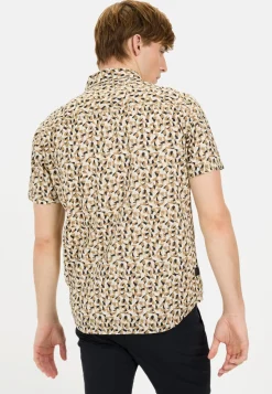 Herren Camel Active Hemden^Kurzarmhemd mit Strukturmuster
