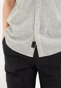 Herren Camel Active Hemden^Kurzarmhemd mit Strukturmuster