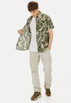 Herren Camel Active Hemden^Kurzarmhemd mit Strukturmuster