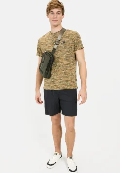 Herren Camel Active T-Shirts & Polos^Kurzarmshirt mit geripptem Kragen