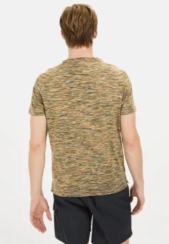 Herren Camel Active T-Shirts & Polos^Kurzarmshirt mit geripptem Kragen
