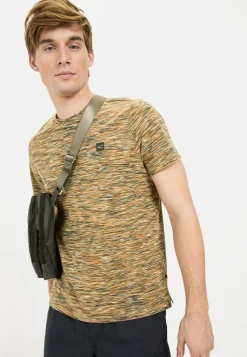 Herren Camel Active T-Shirts & Polos^Kurzarmshirt mit geripptem Kragen