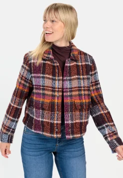 Damen Camel Active Jacken & Westen^Kurze Jacke im Karomuster