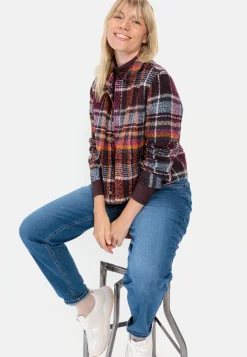Damen Camel Active Jacken & Westen^Kurze Jacke im Karomuster