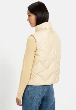 Damen Camel Active Jacken & Westen^Kurze Steppweste aus recyceltem Polyester