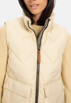 Damen Camel Active Jacken & Westen^Kurze Steppweste aus recyceltem Polyester