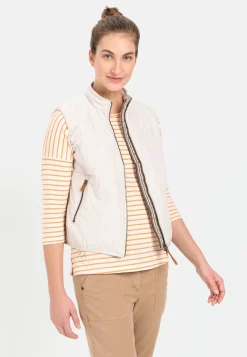 Damen Camel Active Jacken & Westen^Kurze Steppweste aus recyceltem Polyester