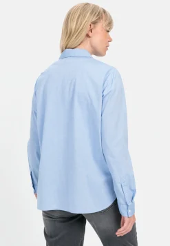 Damen Camel Active Blusen^Langarm Bluse aus reiner Baumwolle