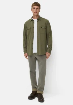 Herren Camel Active Hemden^Langarm Hemd aus reiner Baumwolle