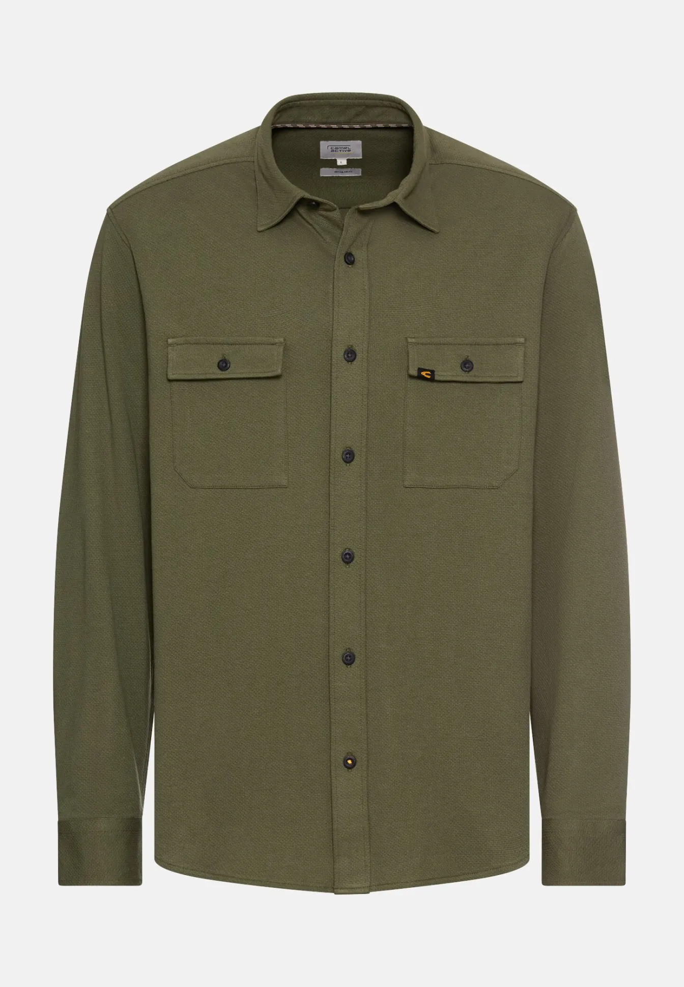 Herren Camel Active Hemden^Langarm Hemd aus reiner Baumwolle