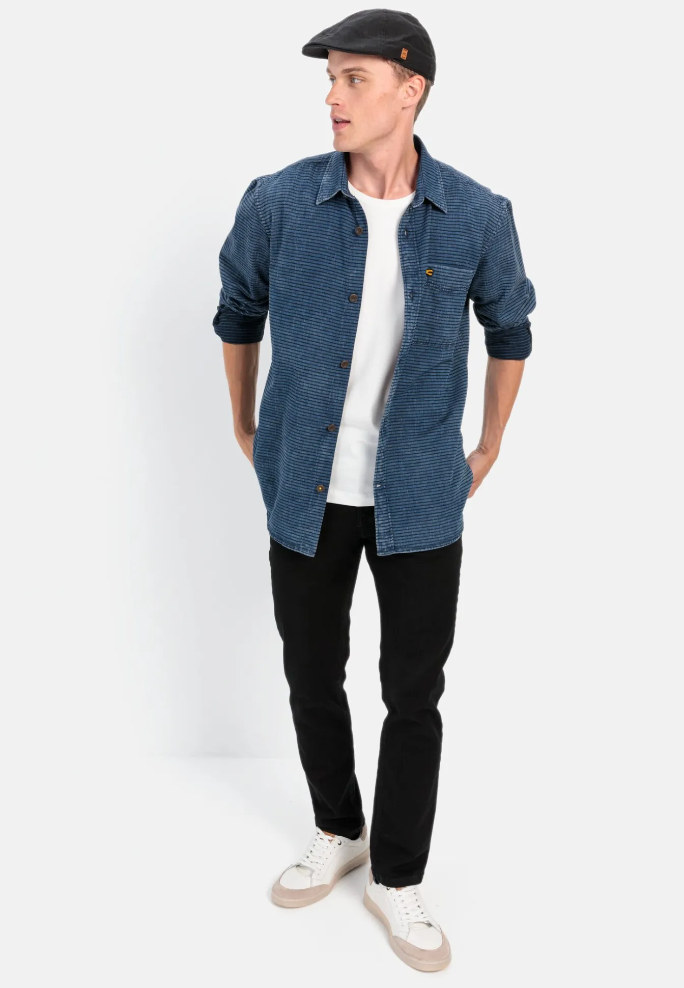 Herren Camel Active Hemden^Langarm Hemd im Overshirt-Look