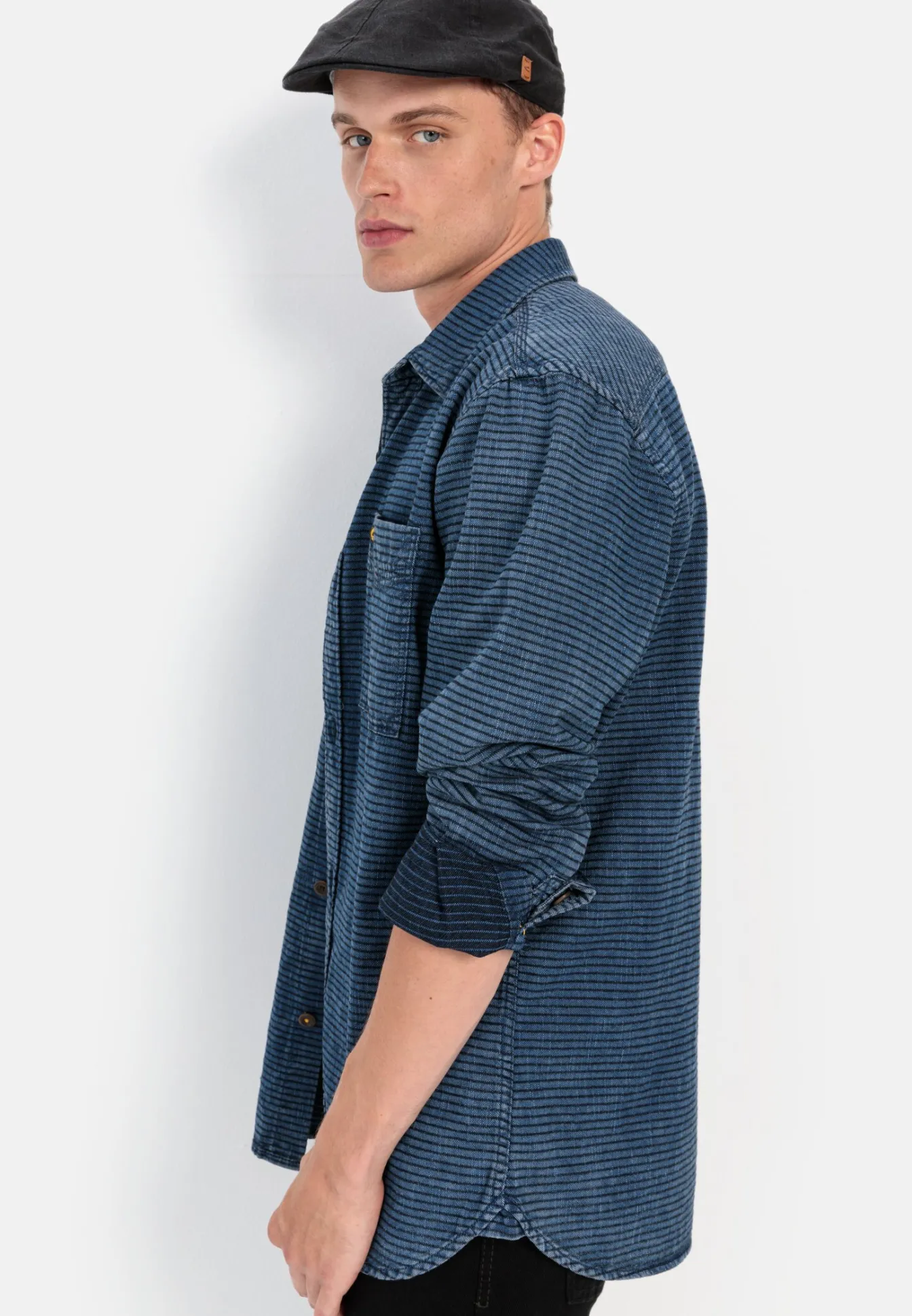 Herren Camel Active Hemden^Langarm Hemd im Overshirt-Look