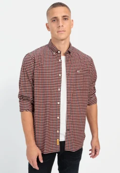 Herren Camel Active Hemden^Langarm Hemd im Vichy-Karomuster