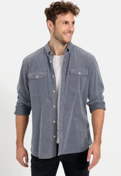 Herren Camel Active Hemden^Langarm Hemd in Regular Fit aus Cord