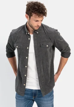 Herren Camel Active Hemden^Langarm Hemd in Regular Fit aus Cord