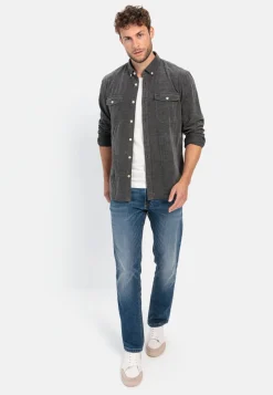 Herren Camel Active Hemden^Langarm Hemd in Regular Fit aus Cord