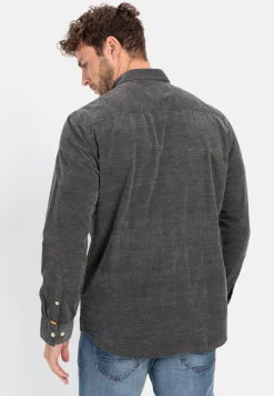 Herren Camel Active Hemden^Langarm Hemd in Regular Fit aus Cord