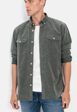 Herren Camel Active Hemden^Langarm Hemd in Regular Fit aus Cord