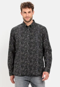 Herren Camel Active Hemden^Langarm Hemd mit Allover-Print